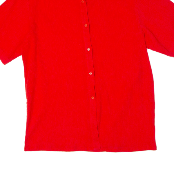 Womens Shirt Blouse Red Collared L Online Sale