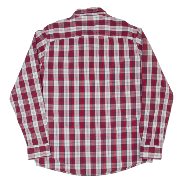 TIMBERLAND Mens Shirt Red Check Long Sleeve L Fashion