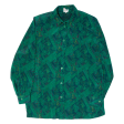 STURZENEGGER Side Vents Womens Printed Shirt Green 90s Fair Isle L Discount