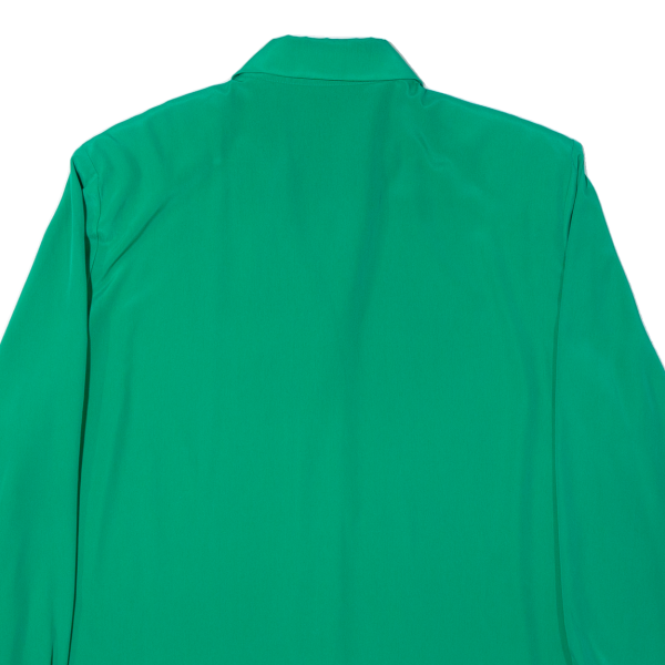 YARELL Womens Shirt Blouse Green Collared Long Sleeve UK 16 Supply