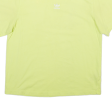 ADIDAS Cropped Womens T-Shirt Yellow UK 4 For Sale