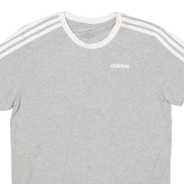 ADIDAS Womens T-Shirt Grey Crew Neck XS Sale