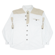 STICKERPOINT Mens Plain Shirt White Linen Long Sleeve XL Fashion