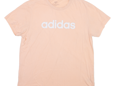 ADIDAS Mens T-Shirt Pink S Fashion