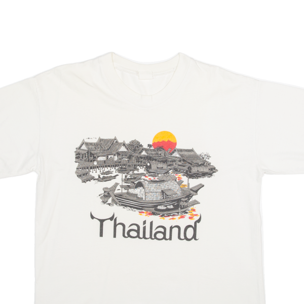 Thailand Mens T-Shirt White M Hot on Sale