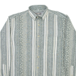 BLACKSMITH Mens Shirt Grey Striped Long Sleeve M Hot on Sale