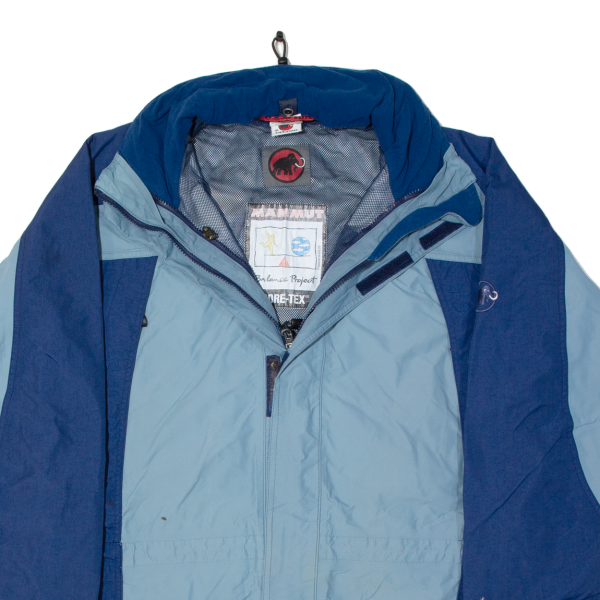 MAMMUT Mens Rain Jacket Blue 90s M Online Hot Sale