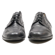 SIOUX Derby Shoes Black Leather Mens UK 8.5 Fashion