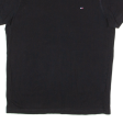 TOMMY HILFIGER Mens T-Shirt Black Crew Neck M Sale