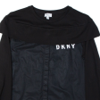 DKNY Jumper Style Girls Shirt Black Long Sleeve 14Y For Cheap