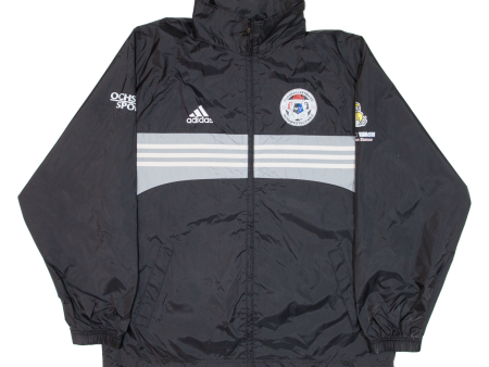 ADIDAS Mens Windbreaker Jacket Black Hooded L Discount