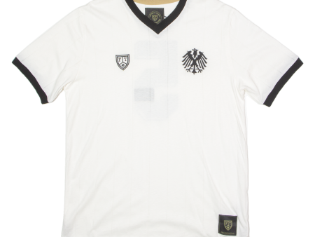 FOOTBALL TOWN Der Kaiser #5 Mens Football Shirt Jersey White V-Neck XL on Sale