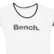 BENCH Womens T-Shirt White UK 12 Online