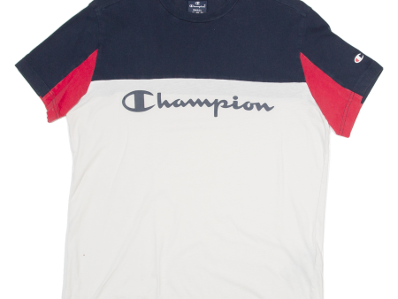 CHAMPION Mens T-Shirt White S Discount