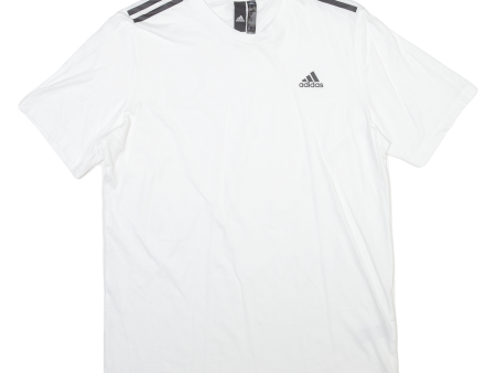 ADIDAS Mens T-Shirt White M Discount