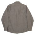 SUBTERRANEAN Mens Plain Shirt Grey Long Sleeve M Online Sale