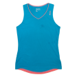 REEBOK Womens Vest Blue Sleeveless V-Neck M Hot on Sale