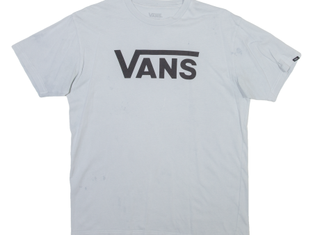 VANS Mens T-Shirt Grey M Hot on Sale