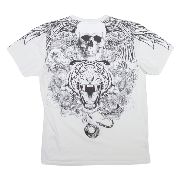 Tattoo Style Mens T-Shirt White S Hot on Sale