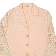 CETIN Lace Sleeves Womens Blazer Jacket Pink 90s M Online Sale