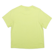 ADIDAS Cropped Womens T-Shirt Yellow UK 4 For Sale