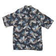 CAMPIA Mens Hawaiian Shirt Black Floral M Supply