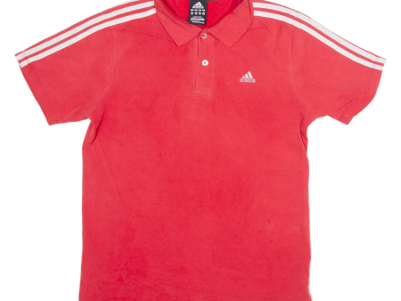 ADIDAS Mens Polo Shirt Red M For Discount