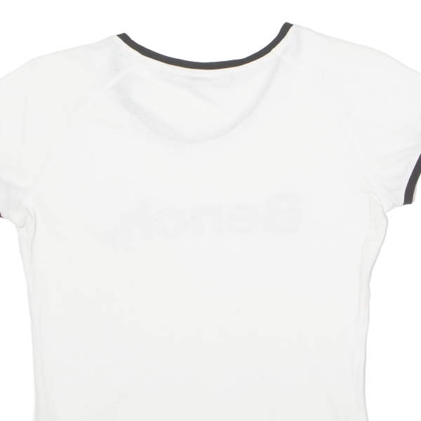 BENCH Womens T-Shirt White UK 12 Online