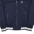 ADIDAS Mens Bomber Jacket Blue S Sale