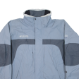 COLUMBIA Omni-Tech Mens Coat Blue Nylon L Fashion