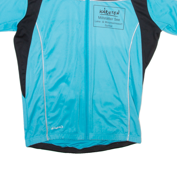 SPIRO Cycling Full Zip Mens Jersey Blue L Fashion