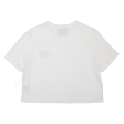 CALVIN KLEIN JEANS Cropped Womens T-Shirt White M Online Hot Sale