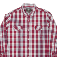 TIMBERLAND Mens Shirt Red Check Long Sleeve L Fashion