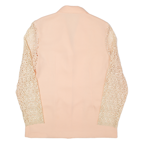 CETIN Lace Sleeves Womens Blazer Jacket Pink 90s M Online Sale