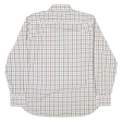 TOMMY HILFIGER Mens Shirt White Check Long Sleeve L Cheap