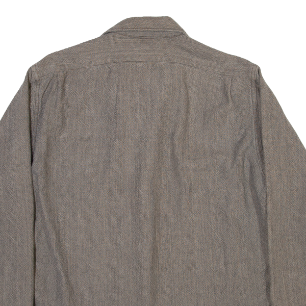 SUBTERRANEAN Mens Plain Shirt Grey Long Sleeve M Online Sale