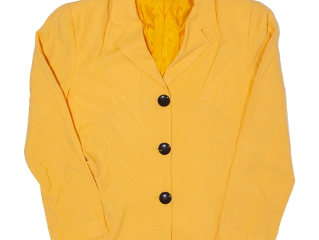 SHARI Womens Blazer Jacket Yellow 90s S Sale