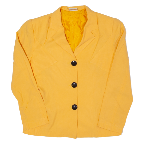 SHARI Womens Blazer Jacket Yellow 90s S Sale