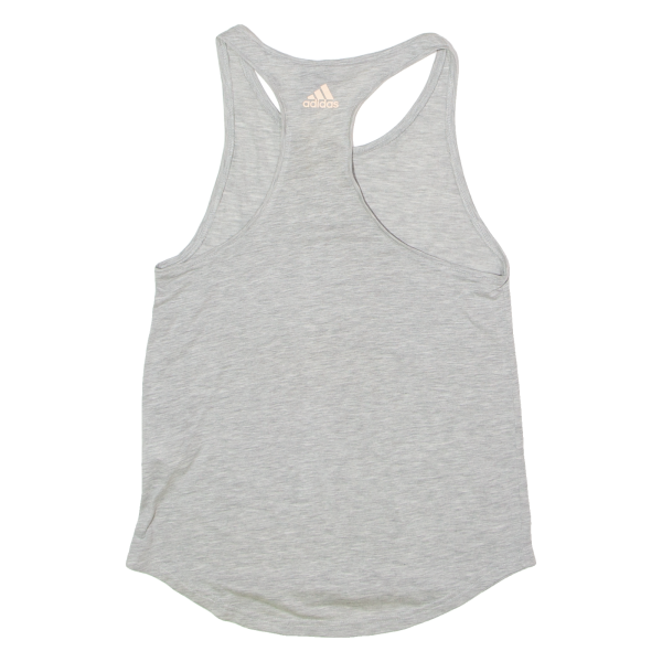 ADIDAS Womens Vest Grey Sleeveless S Fashion