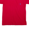 POLO RALPH LAUREN Mens T-Shirt Red S Online Hot Sale