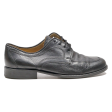 SIOUX Derby Shoes Black Leather Mens UK 8.5 Fashion