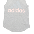 ADIDAS Womens Vest Grey Sleeveless S Fashion