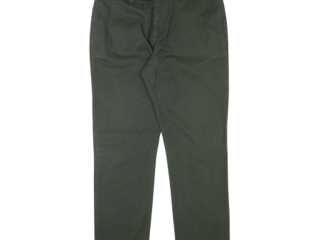 TOMMY HILFIGER Mens Trousers Green Regular Straight W34 L32 For Discount