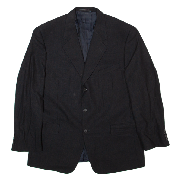 VALENTINO Mens Blazer Jacket Blue Wool 90s L Hot on Sale