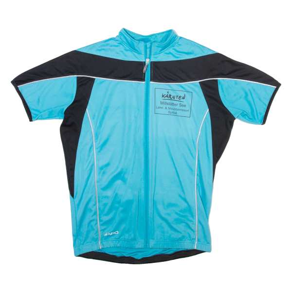 SPIRO Cycling Full Zip Mens Jersey Blue L Fashion