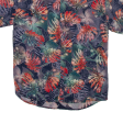 Slim Fit Mens Hawaiian Shirt Blue Floral S For Cheap