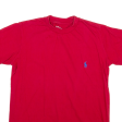 POLO RALPH LAUREN Mens T-Shirt Red S Online Hot Sale