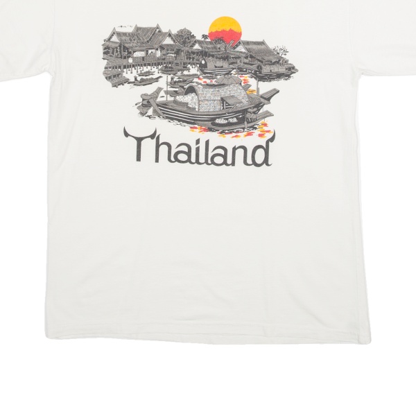 Thailand Mens T-Shirt White M Hot on Sale