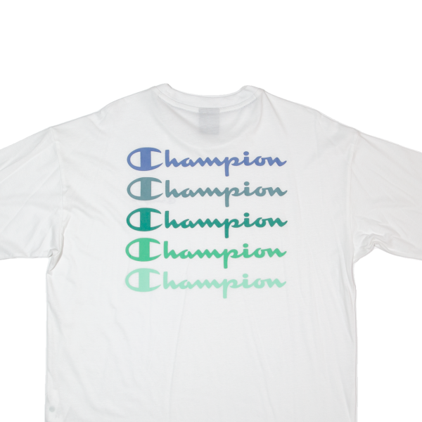 CHAMPION Oversized Mens T-Shirt White S Hot on Sale