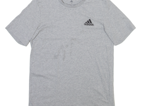 ADIDAS Mens T-Shirt Grey S on Sale